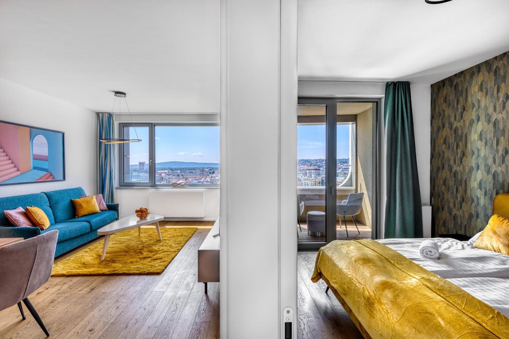 ברטיסלאבה Sky Park 1 - Luxurious #Instaworthy Apartment In Downtown City Center With Included Parking, Best Address In Town מראה חיצוני תמונה